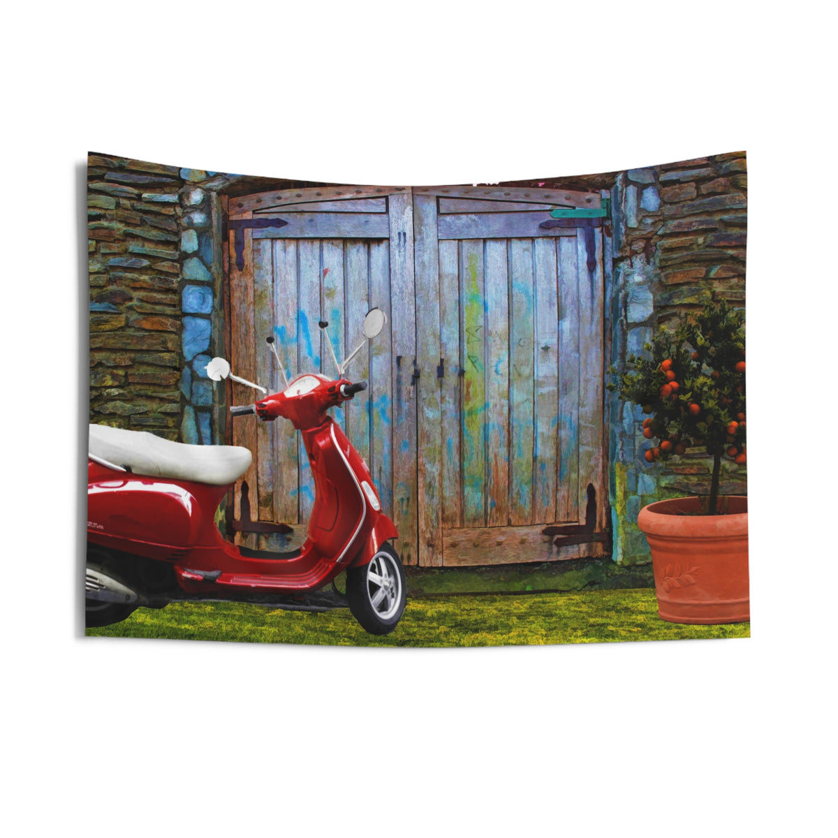 Vintage Vespa Tapestry