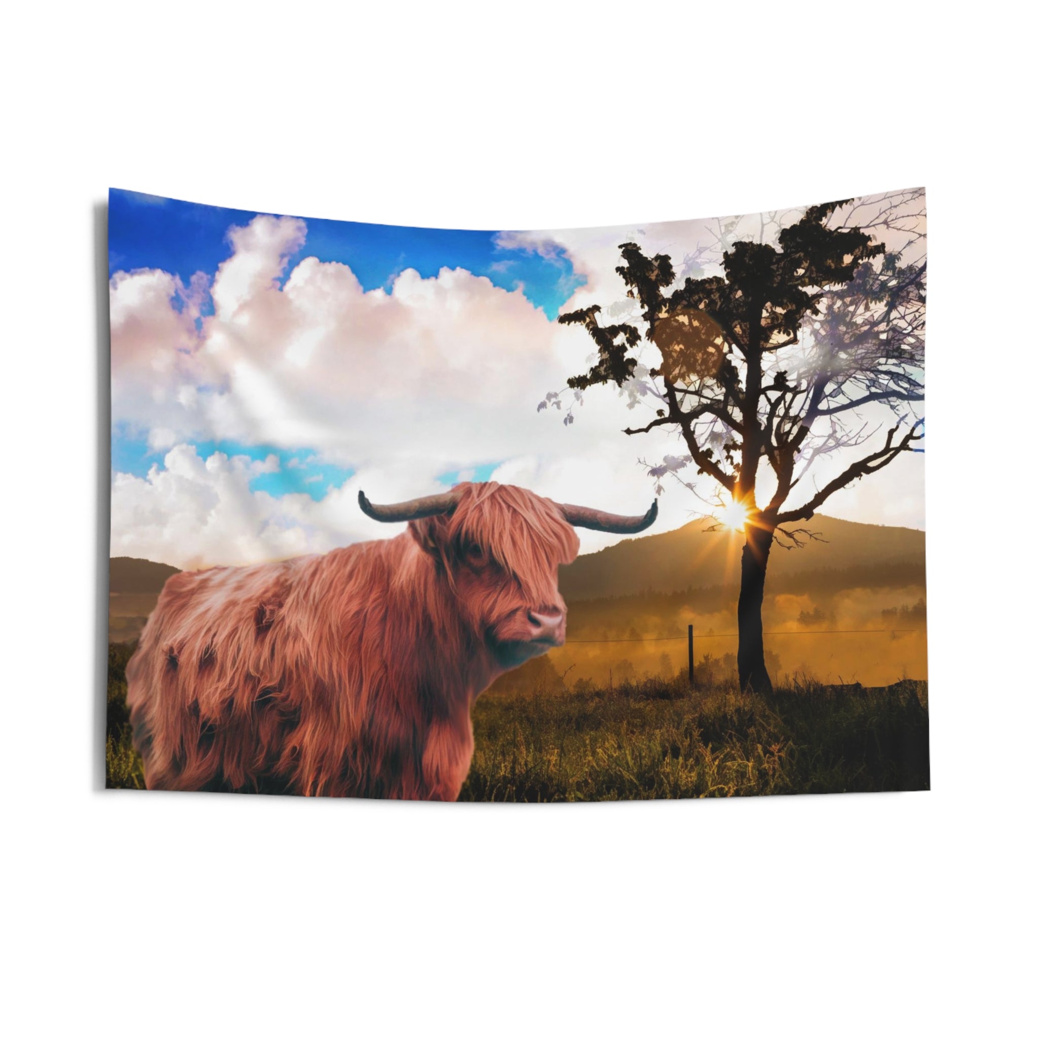 Highland Cow Tapestry