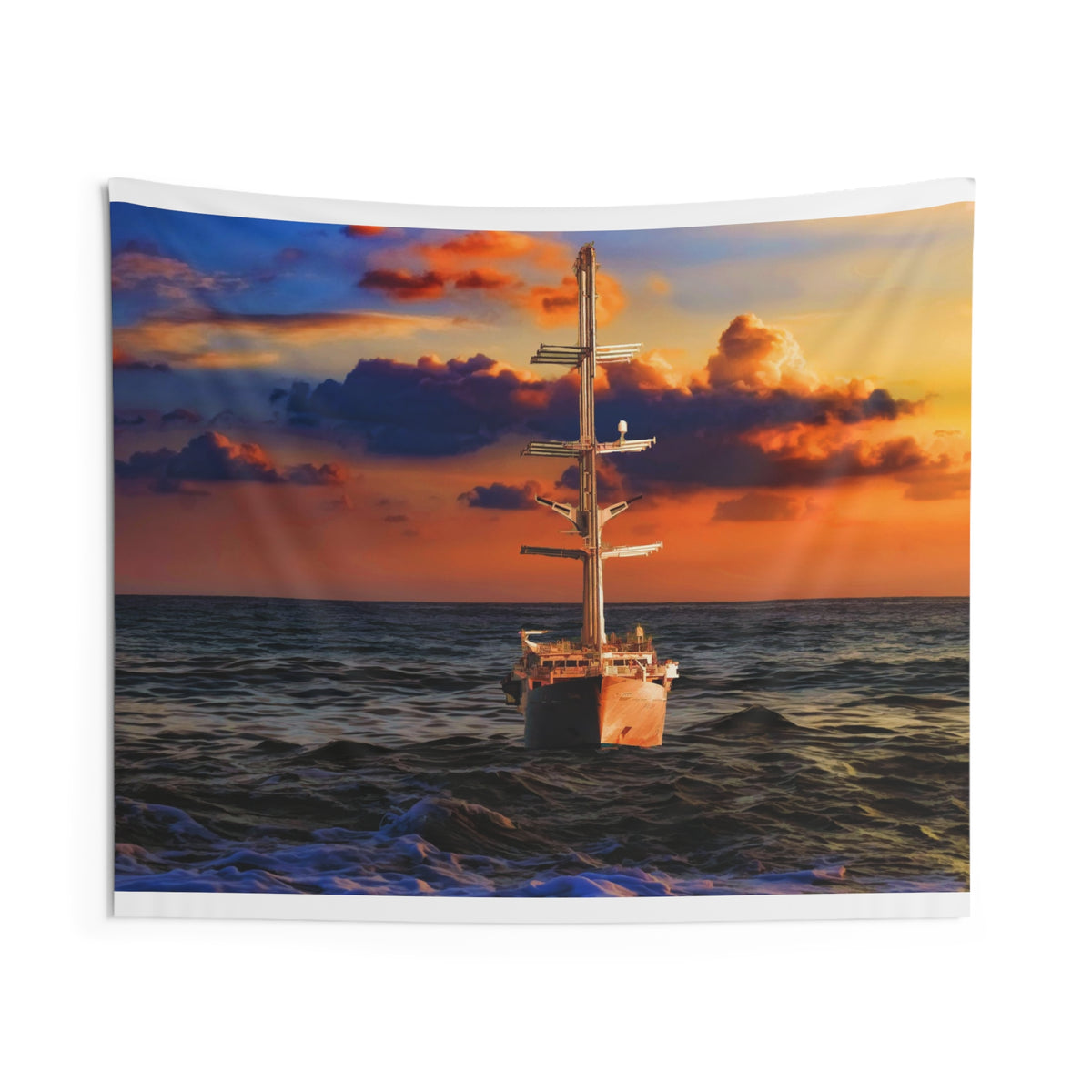 Cloud Sailing Ship Tapestry