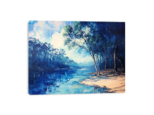 Blue River Canvas Print