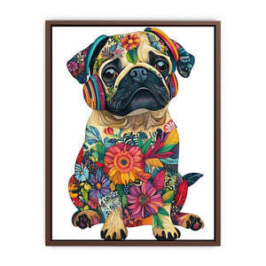 Whimsical Pug Poster