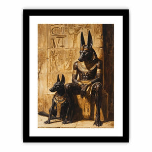 The Anubis and Horous Art Print