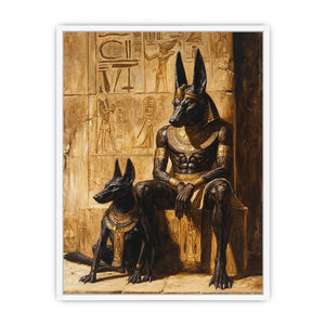 The Anubis and Horous Framed Print
