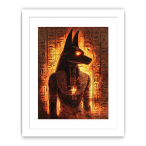 Egyptian Anubis lighted Streched canvas
