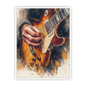 Guitar Playing Framed Print