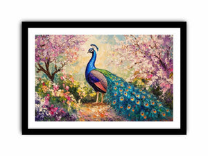 Magestic peacock Art Print