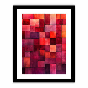 Purple Blocks Art Print