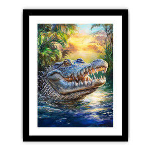 Saltwater Crocodile Art Print