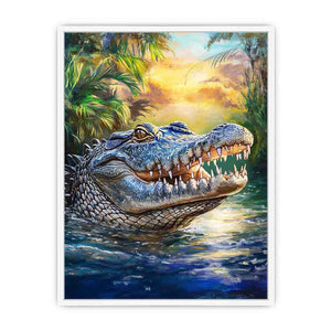 Saltwater Crocodile Framed Print