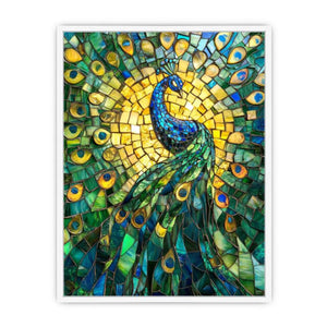 Mesmerizing peacock Framed Print