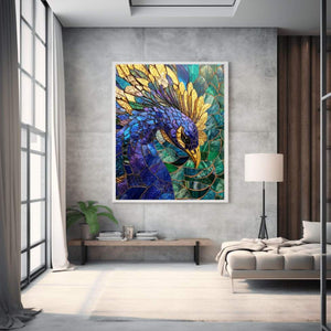 Mosaic peacock