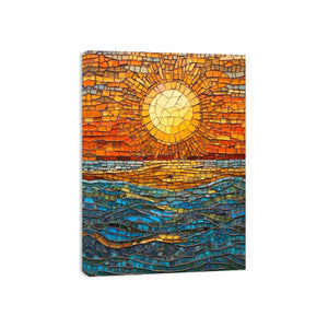 Mosaic sun, Canvas Print