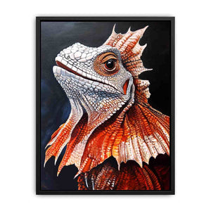 Frilled Neck Lizard Painting