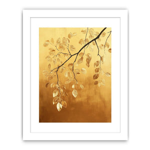 Golden Leaves Streched canvas