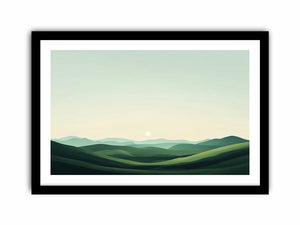 Green landscape Art Print