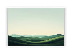 Green landscape Framed Print