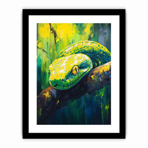 Green Tree Python Art Print