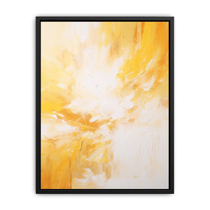 yellow white Abstract Painting
