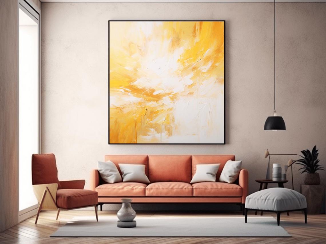 yellow white Abstract