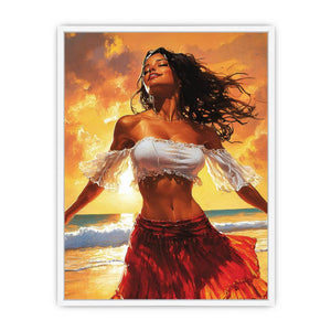 Sensual Spotlight Framed Print
