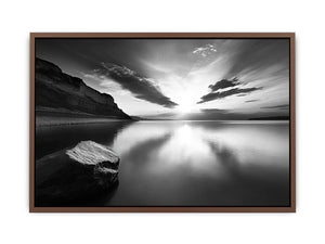 Monochrome Lake Poster