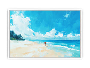 beach walk 21 Framed Print