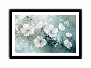 Flourish in White Art Print