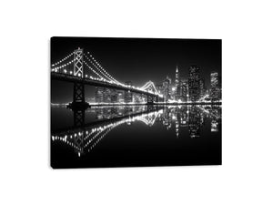 San Francisco Monochrome Canvas Print