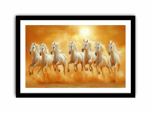 Seven Horses Art Print