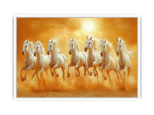 Seven Horses Framed Print
