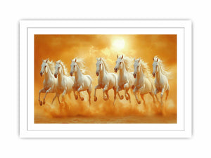 Seven Horses Streched canvas