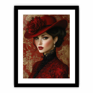 The Red Enchantress Art Print