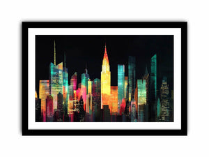 Moonlit Towers Art Print