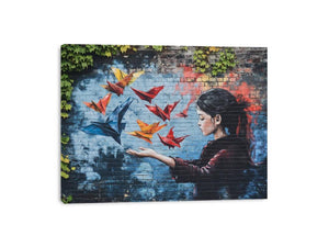 Walls That Speak Canvas Print