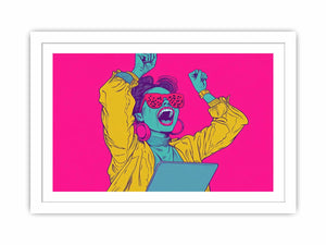 Vivid Vixens Streched canvas