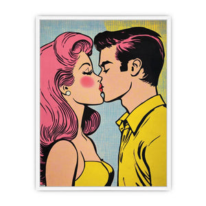 Electric Smooch Framed Print