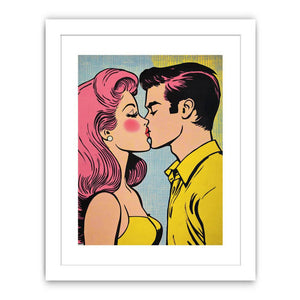 Electric Smooch Streched canvas