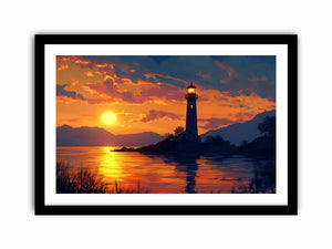 Harbor Glow Art Print