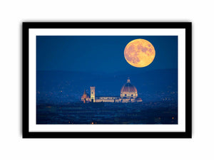 Moon Over Florance Art Print