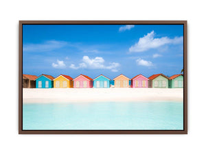 Beach Huts Poster