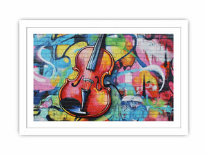 Rhythmic Walls Streched canvas