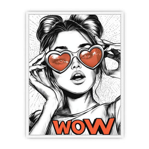 WOW Framed Print