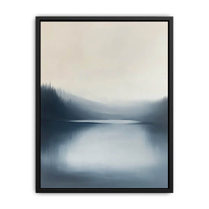 Minimalist Lake Painting