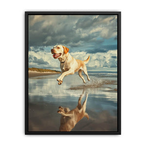 Sandy Paws At Dusk Painting