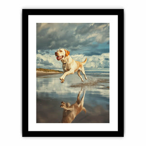 Sandy Paws At Dusk Art Print