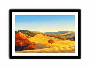 Golden Ember Woods Art Print