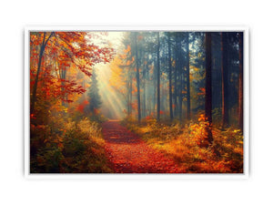Autumn Forest Trees Framed Print