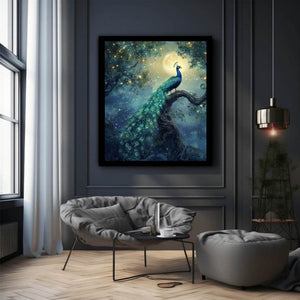 Moonlit Peacock