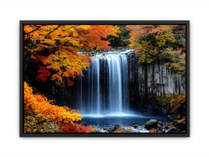 Vibrant Waterfall Painting