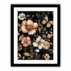 Floral Butterfly Art Print